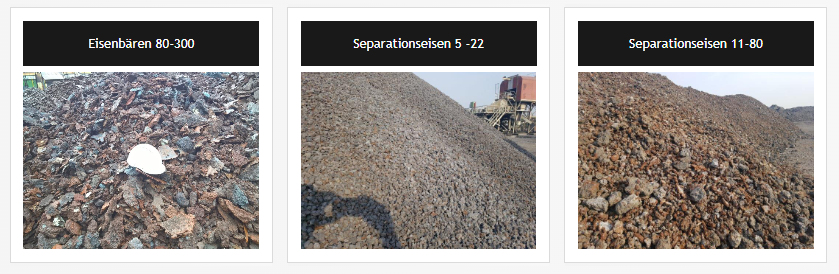 Stahlwerksorten - Stahlschrott und Eisenbären