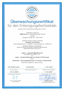 Załącznik do certyfikatu EFB